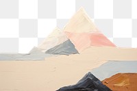 PNG Art mountain painting. 