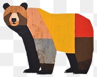 PNG Bear art painting mammal. AI generated Image by rawpixel.