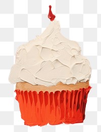 PNG Cupcake dessert icing cream. 