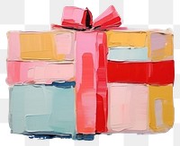 PNG Art abstract gift box. 