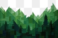 PNG Green art forest paper. AI generated Image by rawpixel.