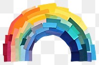 PNG Art painting rainbow arch. 