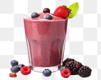 PNG Smoothie blueberry milkshake berries. AI generated Image by rawpixel.