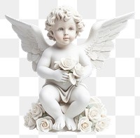 PNG Baby angel cupid statue white baby. 