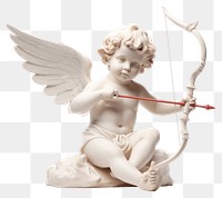 PNG Arrow white cupid white background. 