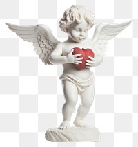 PNG Cupid statue figurine angel white. 