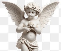 PNG Cupid statue angel white art. 