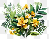 PNG Flower plant leaf art. AI generated Image by rawpixel.