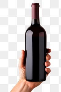 PNG Bottle wine holding drink. 