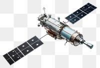 PNG Satellite space white background spacecraft. AI generated Image by rawpixel.