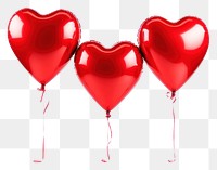 PNG Balloon heart red  