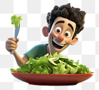 PNG Vegetable lettuce cartoon salad. 