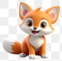 PNG Fox figurine cartoon mammal. 