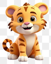 PNG Cartoon mammal animal tiger. 