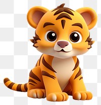 PNG Cartoon animal mammal tiger. 