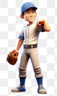 PNG Baseball player baseball athlete cartoon. AI generated Image by rawpixel.