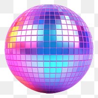 PNG Sphere purple disco white background