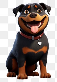 PNG Rottweiler cartoon mammal animal. 