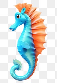 PNG Seahorse cartoon animal nature. AI generated Image by rawpixel.