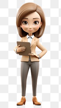 PNG Figurine cartoon adult woman. 