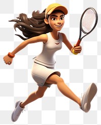 PNG Tennis cartoon sports racket. 