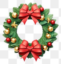 PNG Wreath christmas food white background. AI generated Image by rawpixel.