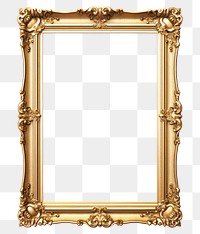 PNG Frame gold  rectangle. 