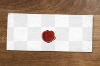 Vintage envelope png mockup, transparent design