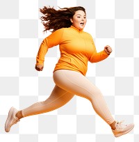 PNG Dancing running adult woman. AI generated Image by rawpixel.