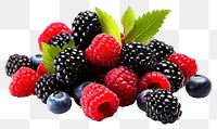 PNG Blackberry raspberry blueberry fruit. 