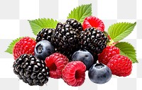 PNG Blackberry raspberry blueberry fruit. AI generated Image by rawpixel.