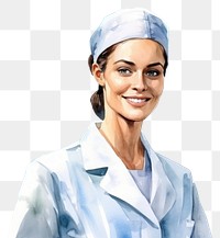 PNG Portrait adult smile stethoscope. 