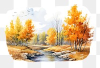 PNG Landscape outdoors painting nature. 