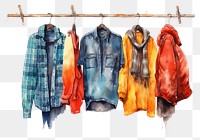 PNG Clothesline coathanger clothespin outerwear. 