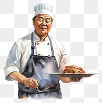 PNG Food chef uniform adult. AI generated Image by rawpixel.