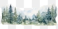 PNG watercolor illustration of background, isolated on a white paper background, isolated