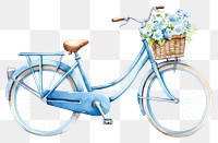 PNG Bicycle basket vehicle flower. 