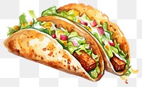PNG Taco sandwich bread food. AI generated Image by rawpixel.