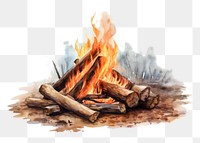 PNG Bonfire wood fireplace firewood. AI generated Image by rawpixel.