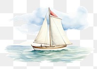 PNG Watercraft sailboat outdoors vehicle. 