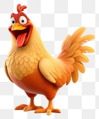 PNG  Chicken poultry cartoon animal. 