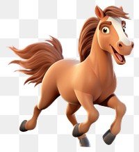 PNG  Horse cartoon mammal animal. AI generated Image by rawpixel.