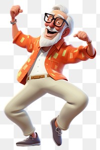 PNG  Cartoon adult white background performer. AI generated Image by rawpixel.