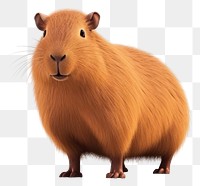 PNG Capybara cartoon mammal animal. 