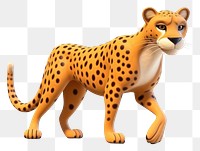 PNG Cheetah wildlife cartoon mammal. AI generated Image by rawpixel.