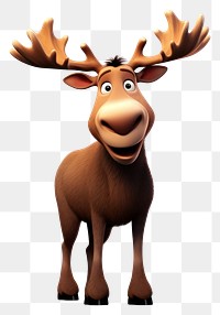 PNG Cartoon mammal animal moose. 