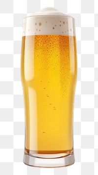 PNG Beer drink lager glass. 