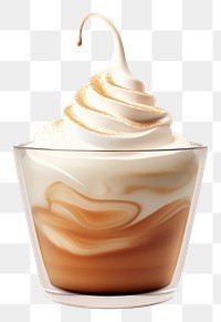 PNG Dessert cream food refreshment. AI generated Image by rawpixel.
