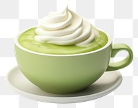 PNG  Dessert cream green food. AI generated Image by rawpixel.