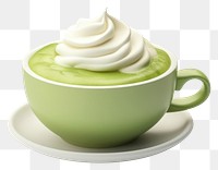 PNG Dessert cream green food. 